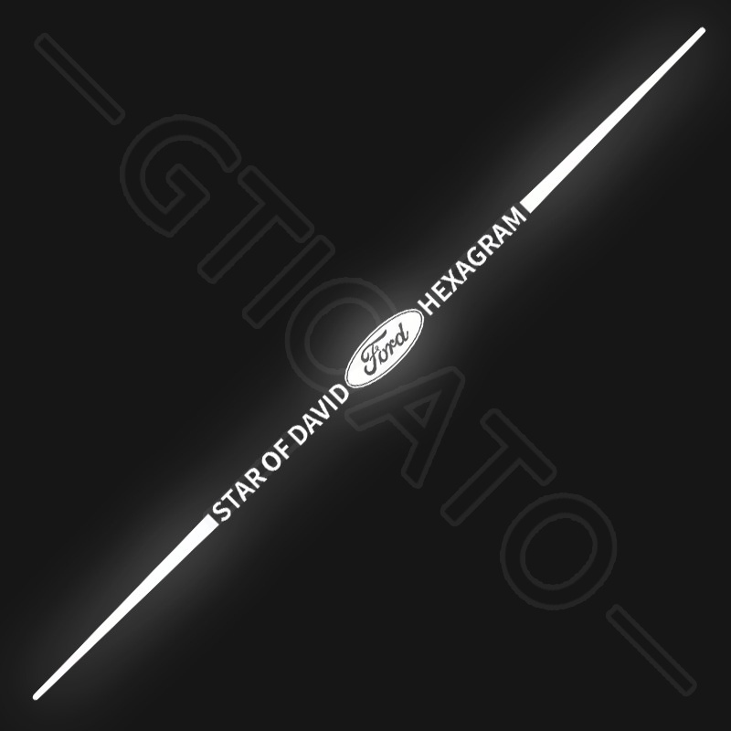 GTIOATO Decal DáN Xe HìNh DáN Xe,Thời Trang Mát MiếNg DáN Xe Bảy Màu Nhãn Dán Phản Quang Tem Logo DáN Xe DáN Xe PhảN Quang Trang Trí Ô Tô For Ford Ranger Focus Everest Transit Fiesta Ecosport Mustang Raptor Explorer Bronco Mondeo Tourneo