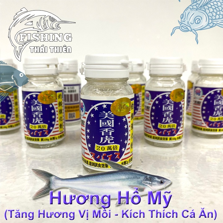 Hương Hổ Mỹ Làm Tăng Hương Vị Mồi,  Kích Thích Cá Ăn Mồi Chuyên Dùng Câu Cá Tra, Chép, Rô Phi Sông Tự Nhiên, Hồ Dịch Vụ