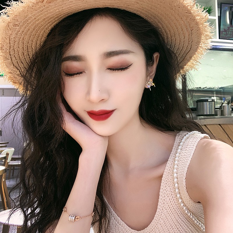 Bông tai họa tiết nơ cánh bướm thanh lịch - BT185