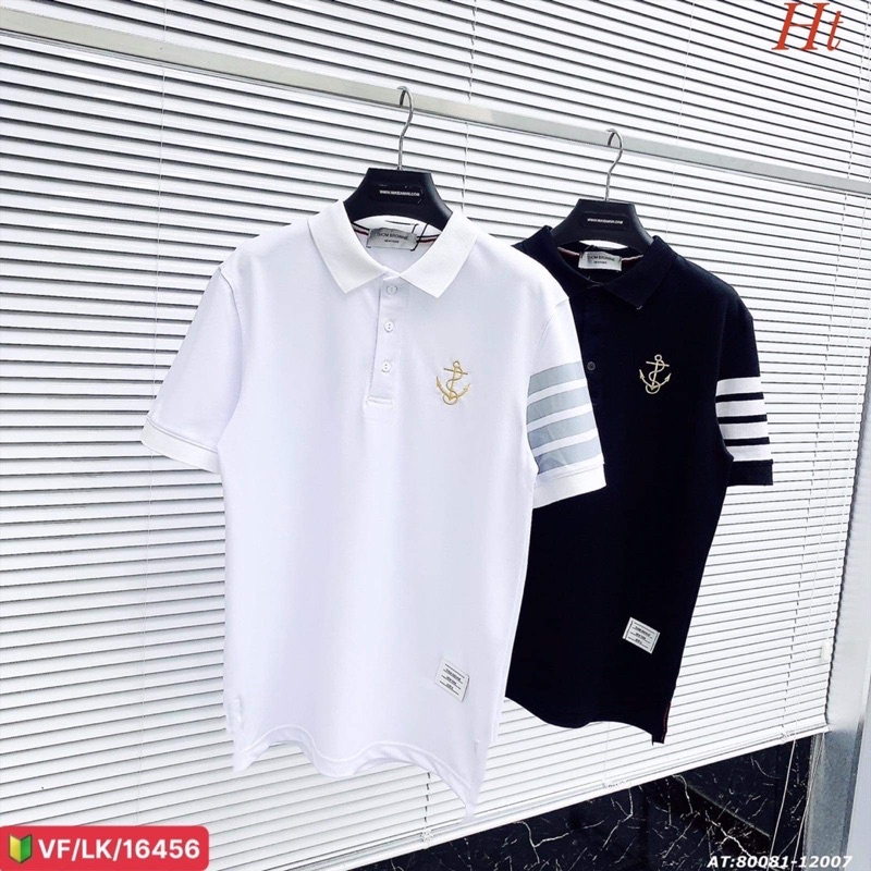 Áo polo sọc tay mỏ neo HT12