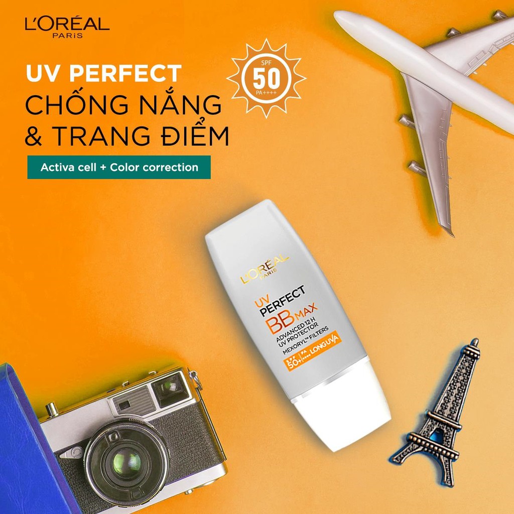 Kem Chống Nắng Trang Điểm BB Cream L'oreal SPF50/PA+++ UVP 30ml | BigBuy360 - bigbuy360.vn