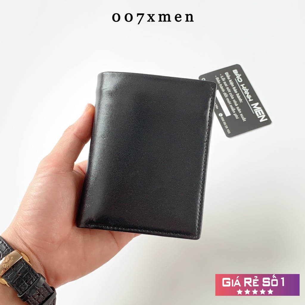 Ví Nam Da Bò Thật Dáng Đứng Ngang - Bóp Nam Cao Cấp BH 12 tháng 07xmen
