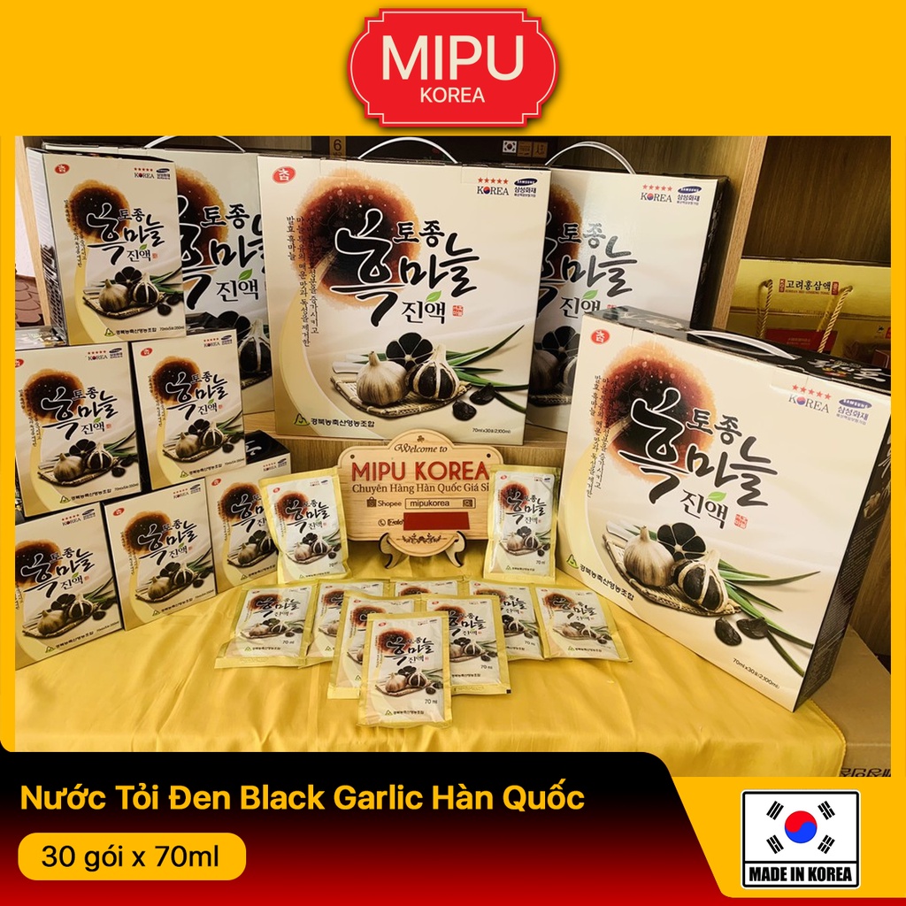 Nước Tỏi Đen Black Garlic Hàn Quốc 30 gói x 70ml