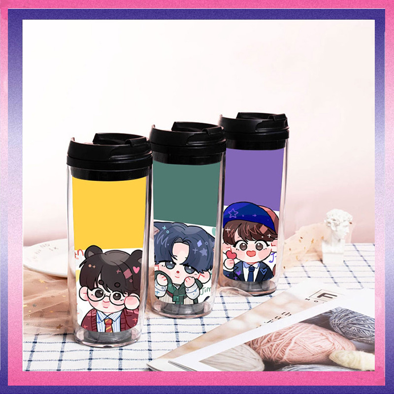 Cốc Nước Giữ Nhiệt Bằng Thép Không Gỉ In Hình Bt21 Bts
