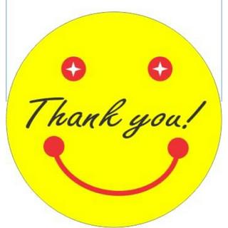 500 Sticker Thank You - Nhãn Dán Cảm Ơn