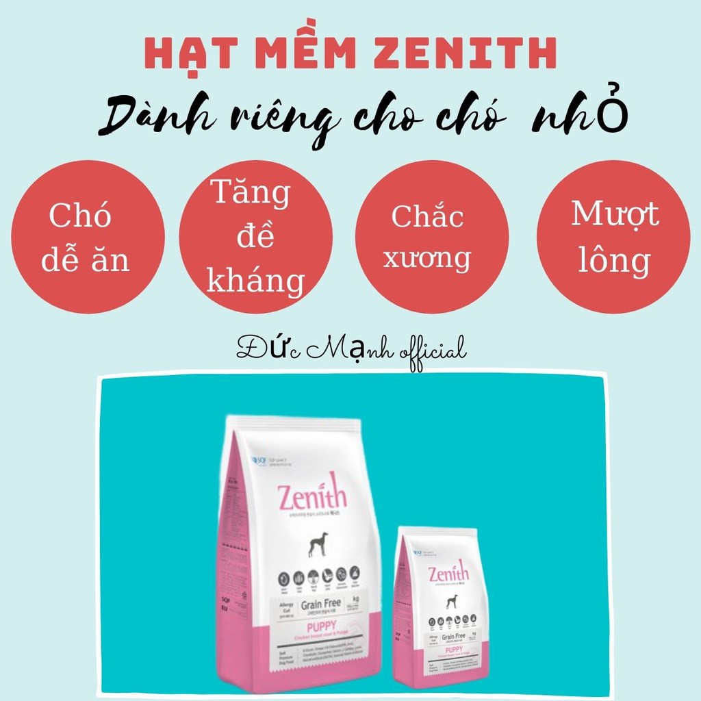 Thức ăn cho chó nhỏ hạt mềm Zenith 300gram chính hãng