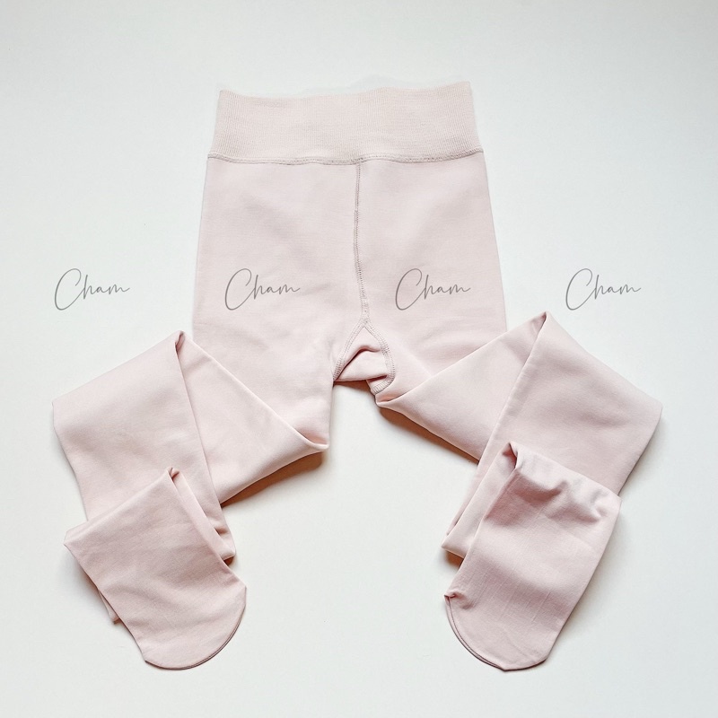 Quần tất lót lông xuất Nhật da chân che khuyết điểm lông cừu, quần mùa đông chùm cả bàn siêu ấm chống rét QT12