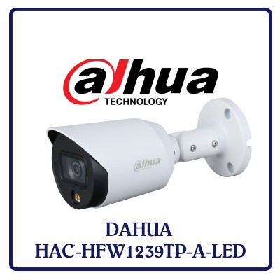 Camera HDCVI 2MP Full Color DAHUA DH-HAC-HFW1239TP-A-LED Hàng chính hãng