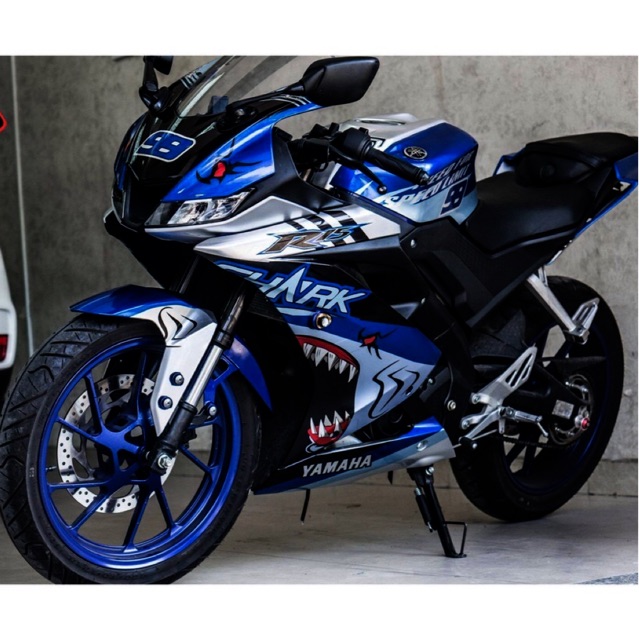 Tem trùm R15 cá mập xanh trắng