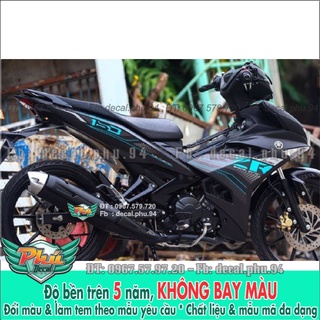 Tem Rời Exciter 150 Y15zr Đen nhám (K) -1