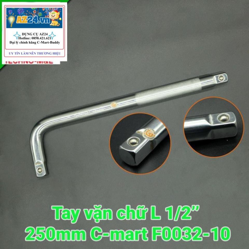 Cần vặn đầu tuýp, khẩu chữ L 1/2inches 250mm C-mart   RẺ NHẤT THỊ TRƯỜNG