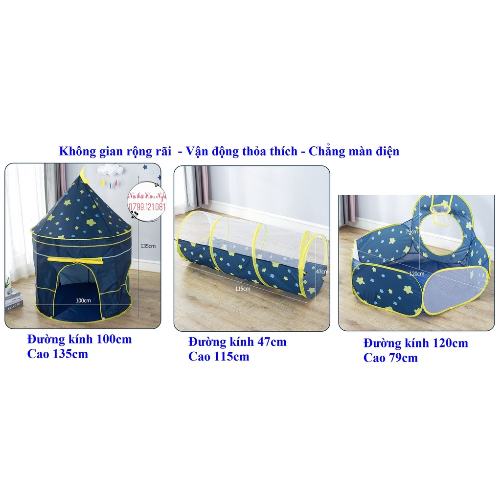 Bộ combo Lều vải,đường hầm,nhà banh cho bé  đồ chơi trẻ em