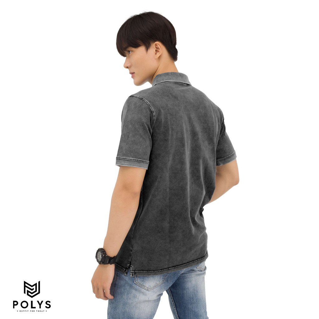 Áo Polo Nam Tay Ngắn  BASIC WASH - POLYS | Chất Cotton Wash, Dày Dặn, Co Dãn, Cực Chất, Hình Thêu Cao Cấp, Sắc Nét | BigBuy360 - bigbuy360.vn