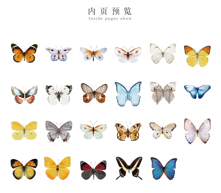 Set 46 Nhãn Dán Trang Trí Sổ Lưu Niệm