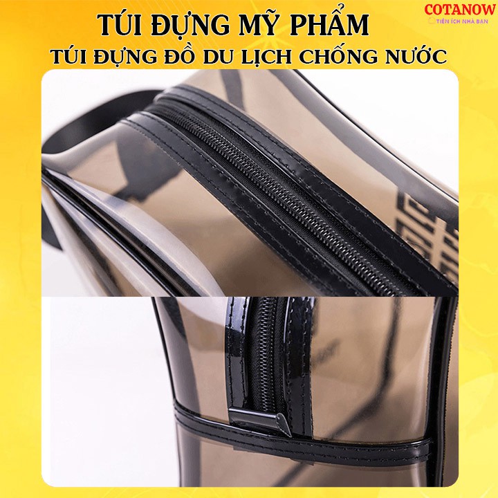 Túi đựng mỹ phẩm trong suốt Túi đựng đồ du lịch COTANOW