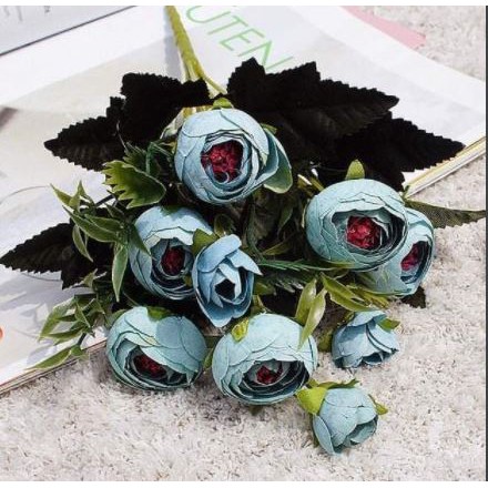 Hoa giả- hoa trà lụa gấm tráng trí, decor chup ảnh hàng mẫu