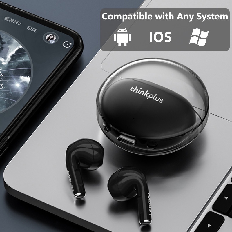 Tai nghe nhét tai không dây LENOVO LP80 Pro TWS bluetooth có đèn RGB kèm phụ kiện tiện lợi