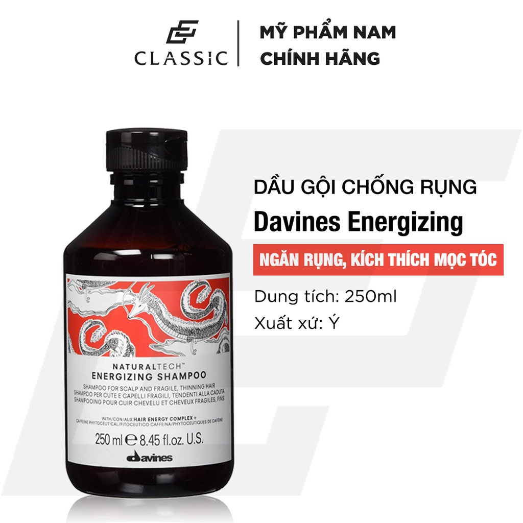 Dầu Gội Chống Rụng Tóc Davines Energizing Shampoo 250ml