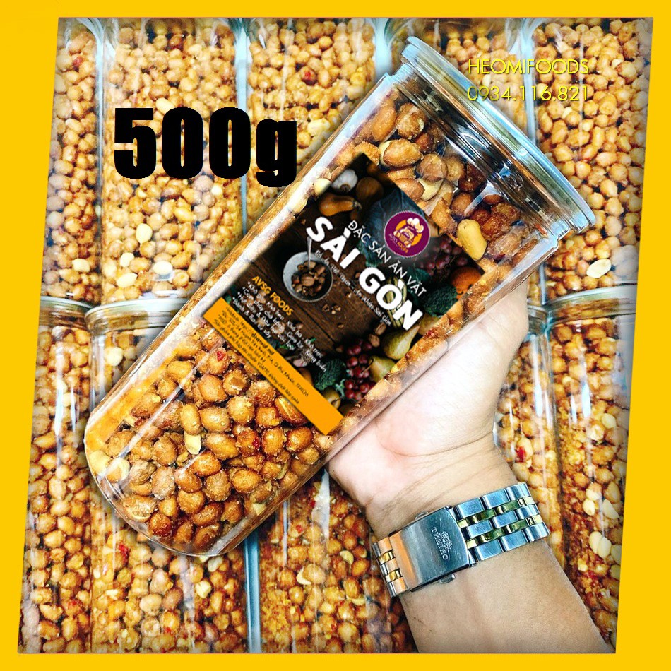 💢 500Gr 💢 ĐẬU PHỘNG CHÁY TỎI LOẠI NGON AVSGFoods