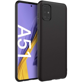 Ốp Điện Thoại TPU Dẻo Mặt Nhám Màu Đen Thời Trang Cho Samsung Galaxy A51 Samsung A51 A 51 GalaxyA51