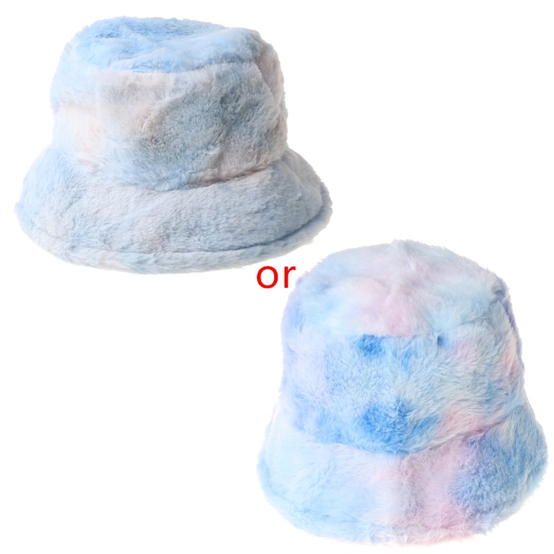 Nón Bucket Phối Màu Cầu Vồng Thiết Kế Đơn Giản Cho Nữ