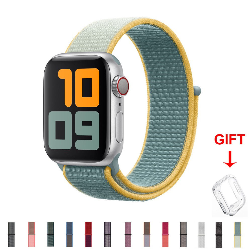 Dây Đeo Nylon Mềm Cho Đồng Hồ Thông Minh Apple Watch Series 6 / 5 / 4 / 3 / 2 / 1 / Se 38mm 42mm 40mm 44mm