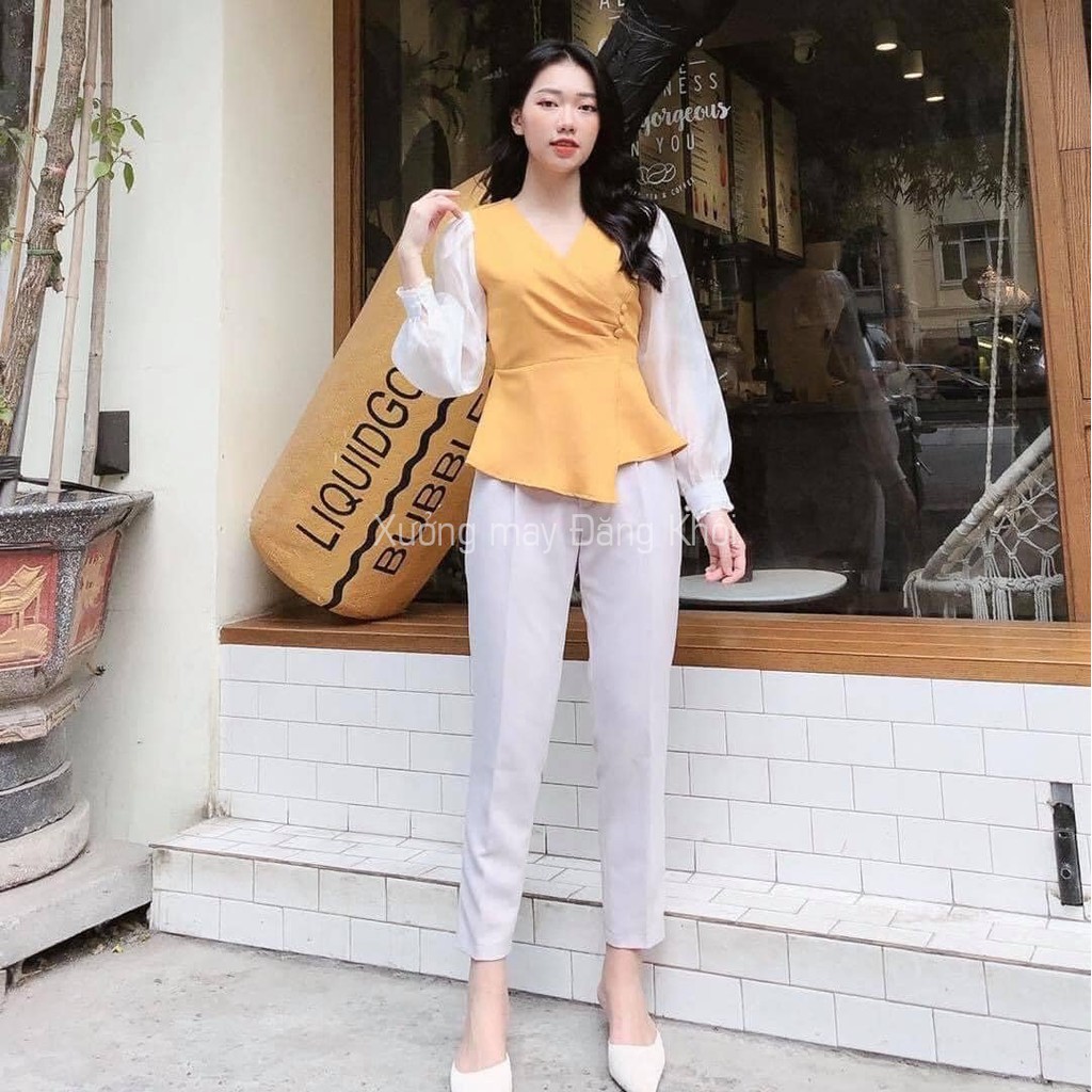 Quần Tây Công Sở Nữ, Quần Âu Nữ Baggy Chun Sườn Vải Vitek Xuất Khẩu Ống Suông Loại Đẹp B093 | BigBuy360 - bigbuy360.vn