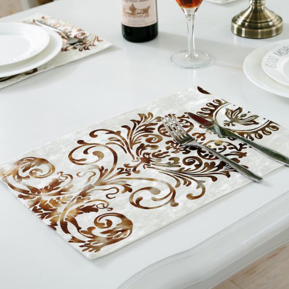 Modern Floral Home Hot Stamping Luxury European Style Cloth Classic Table Runner
