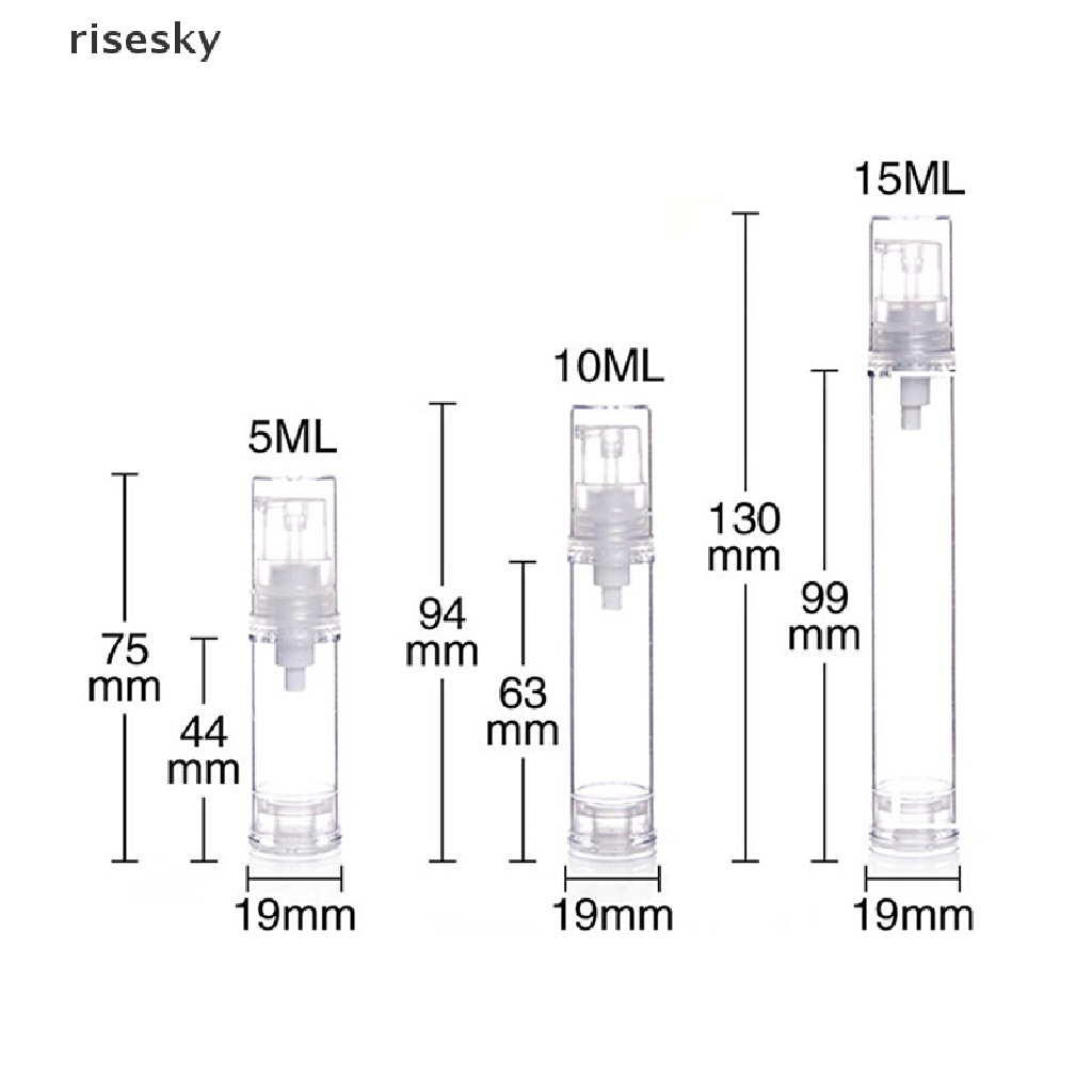 1 Lọ Rỗng Chiết Mỹ Phẩm 5 / 10 / 15ml Tiện Dụng Khi Đi Du Lịch ♨Trên đó