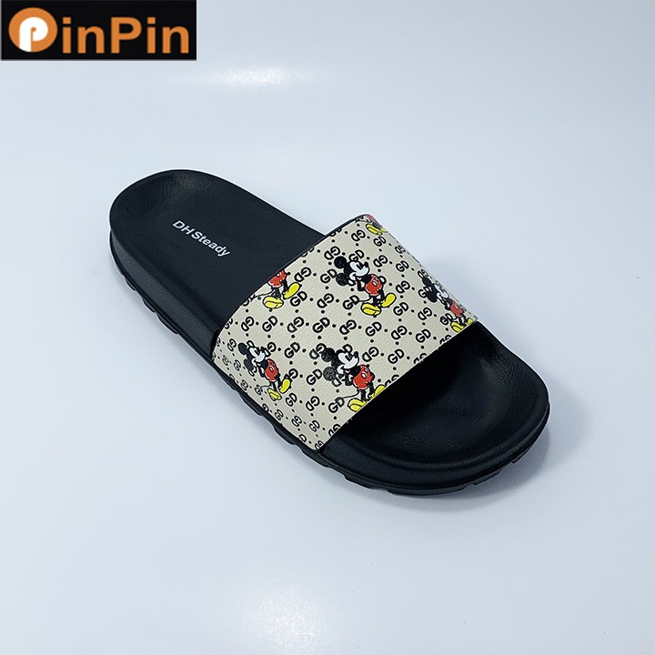 Dép nam quai ngang Mickey PinPin chất liệu eva đa năng nhẹ đế chống mòn trơn trượt không thấm nước - dw202