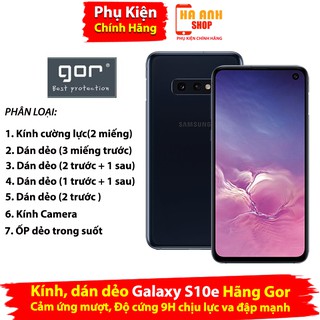Kính cường lực Samsung S10e Full màn hãng Gor cao cấp(Bộ 5 miếng)