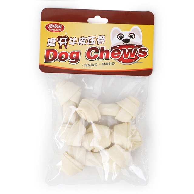 Xương gặm da bò cho chó loại nhiều thanh