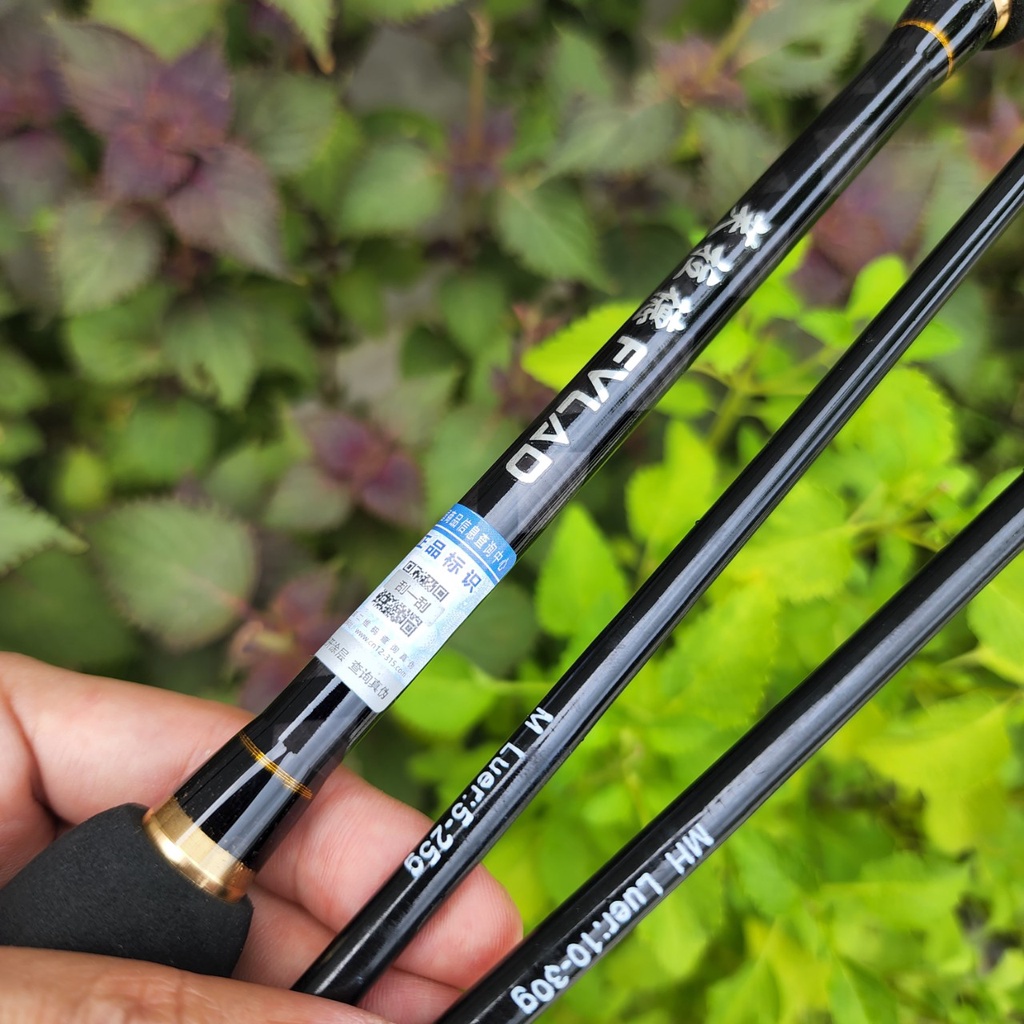 Cần câu lure carbon 2 ngọn FVLAD Dùng cho máy đứng và máy ngang FVLAD CM17