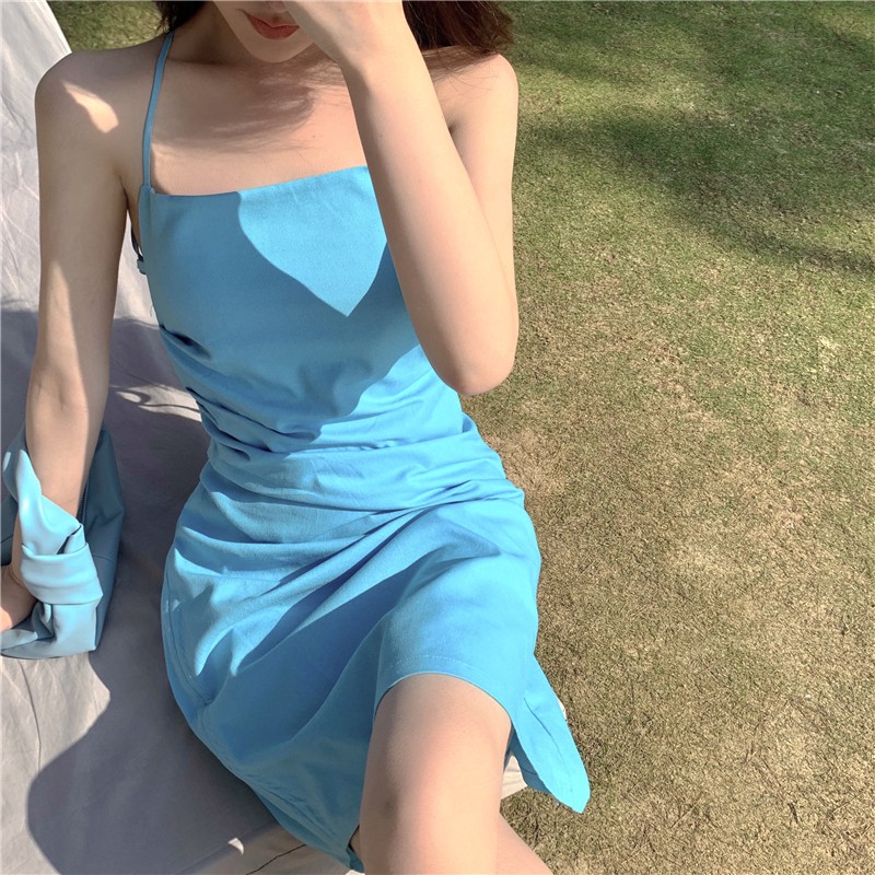 Váy hai dây nữ tính váy ngắn xuân hè 2021 | BigBuy360 - bigbuy360.vn