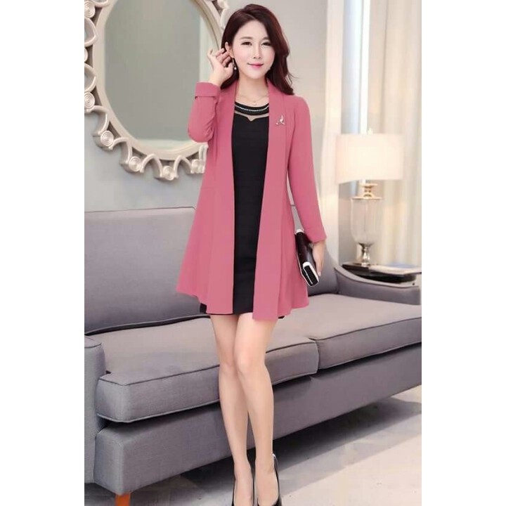 Áo khoác vest nữ form dài