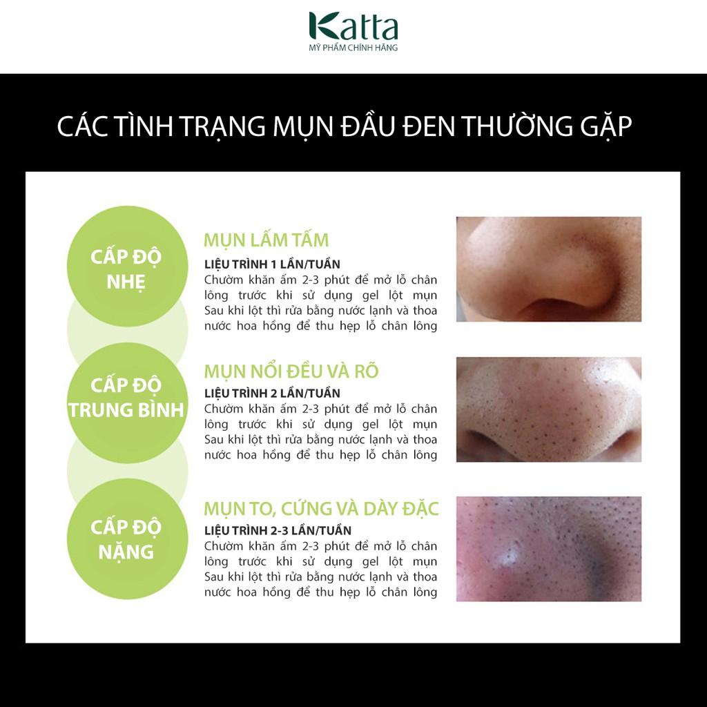 Mặt nạ gel lột mụn đầu đen chiết xuất tinh than tre Images_Katta _MP002