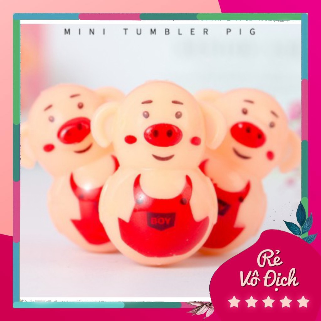 Đồ chơi lật đật mini hình heo con