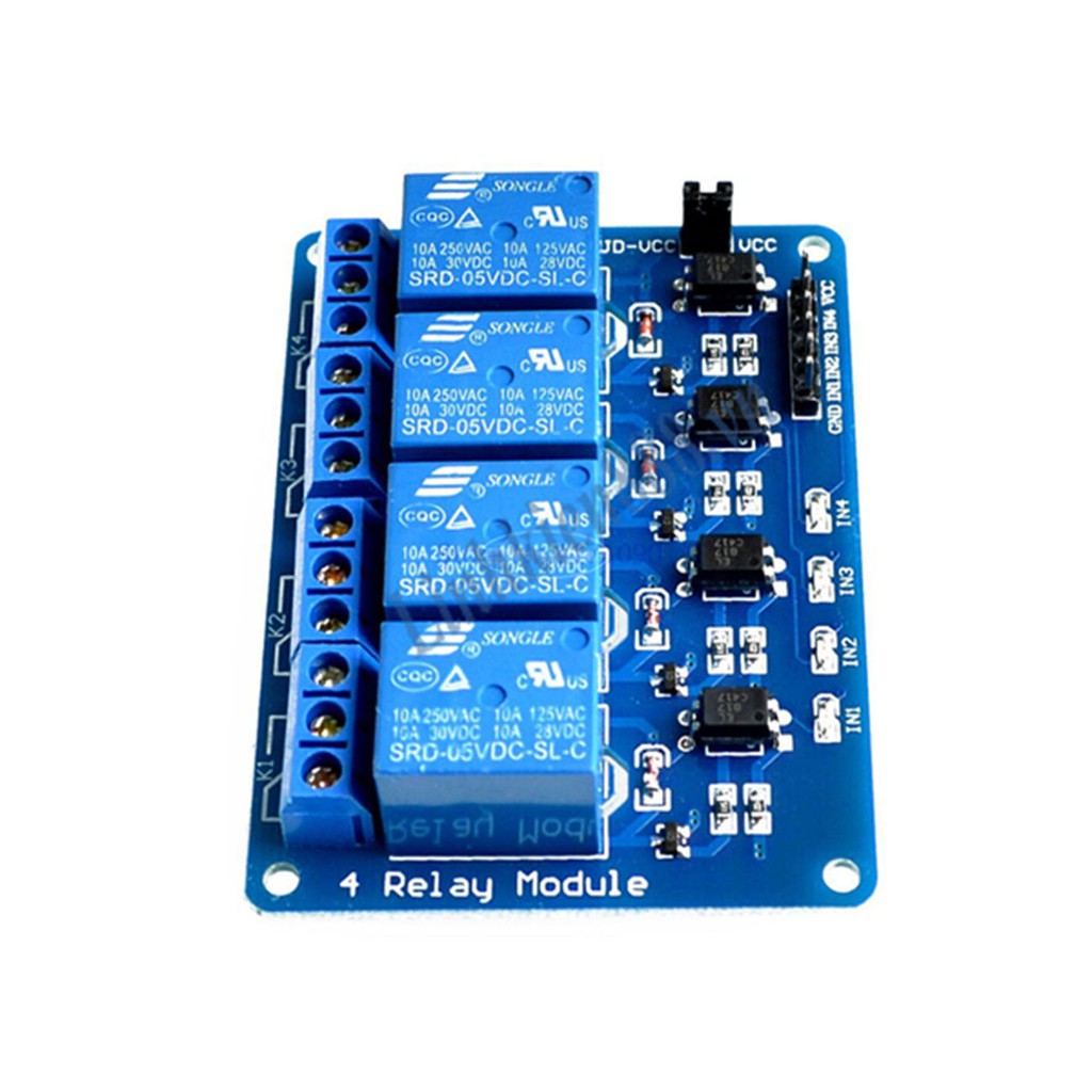 Module Relay 4 Kênh 5V-220V 10A