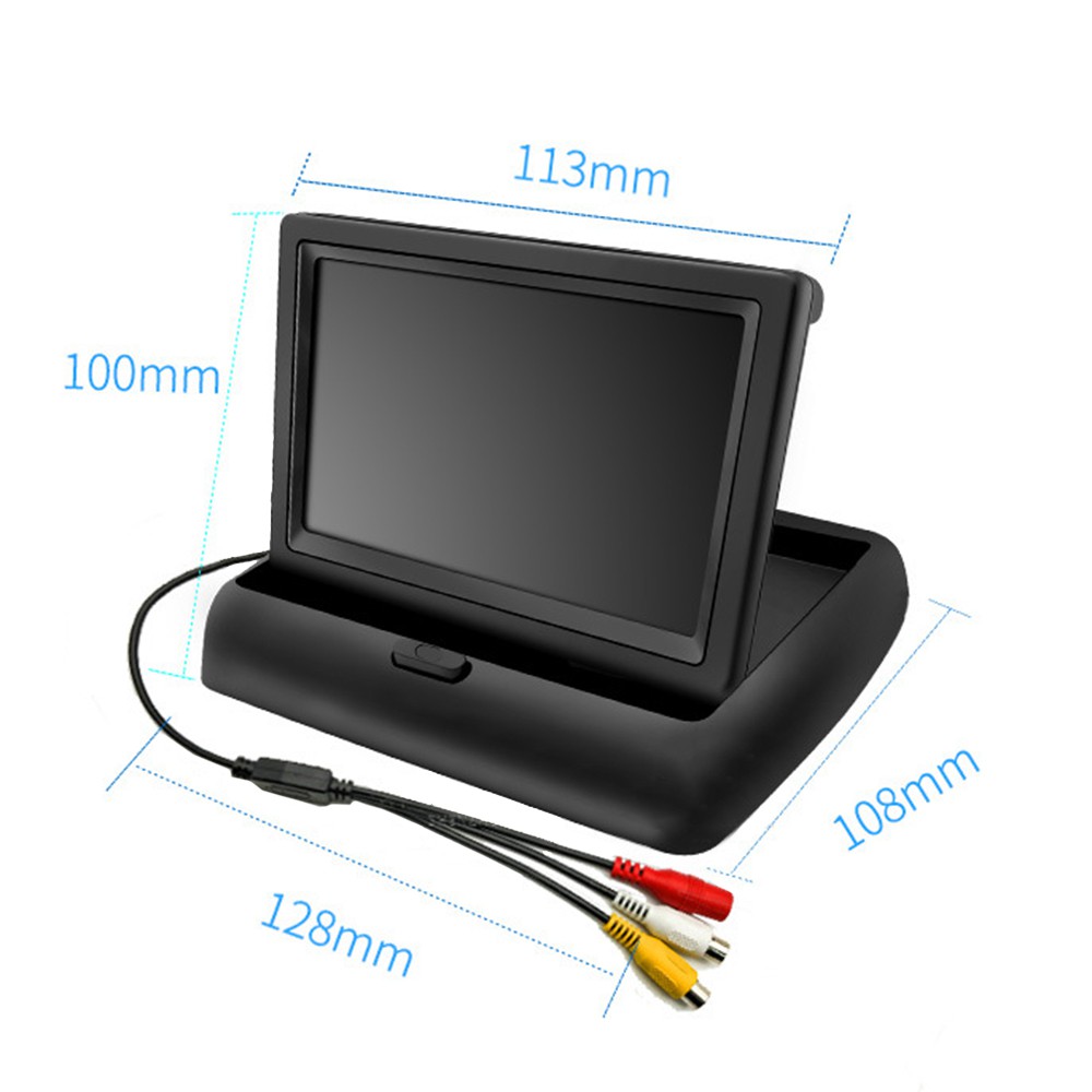 Có Thể Gập Lại 4,3 Inch Chống chói Màu LCD TFT Màn Hình Quan Sát Phía Sau Màn Hình Màn Hình Phía Sau Ô Tô Ngược Tầm Nhìn Ban Đêm Dự Phòng Bộ Camera | BigBuy360 - bigbuy360.vn