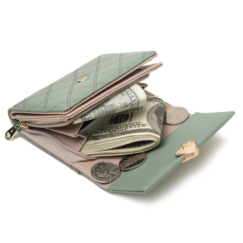 Ví Nữ Dáng Ngắn Đựng Thẻ Thời Trang Cao Cấp