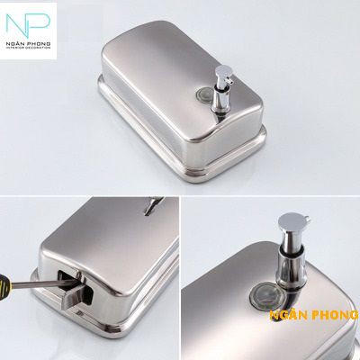 HỘP NƯỚC RỬA TAY INOX 304