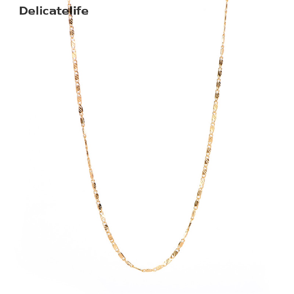 Vòng cổ mạ vàng 2mm dài 16-30 inch thời trang cho nam