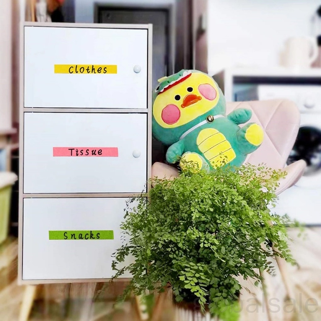 Set 10 cuộn băng dán nhiều màu sắc trang trí sổ tay/đồ thủ công tiện dụng diy