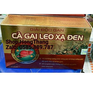 dải độc gan Cà Gai Leo Xạ Đen Giải Độc Rượu Bảo Vệ Gan, bổ gan mát gan, giải độc, tăng cường chức năng gan hộp 60v