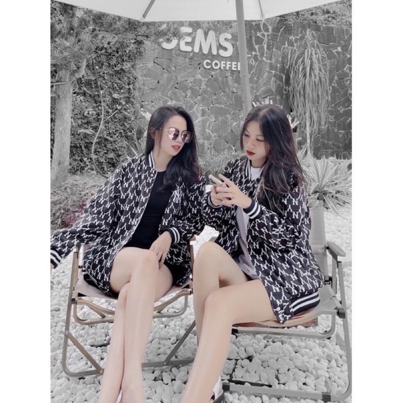 [SẴN] Áo Khoác Bomber N-Y Phong Cách Hàn Quốc  Trẻ Trung Năng Động Nam Nữ 2 Lớp Dày Dặn