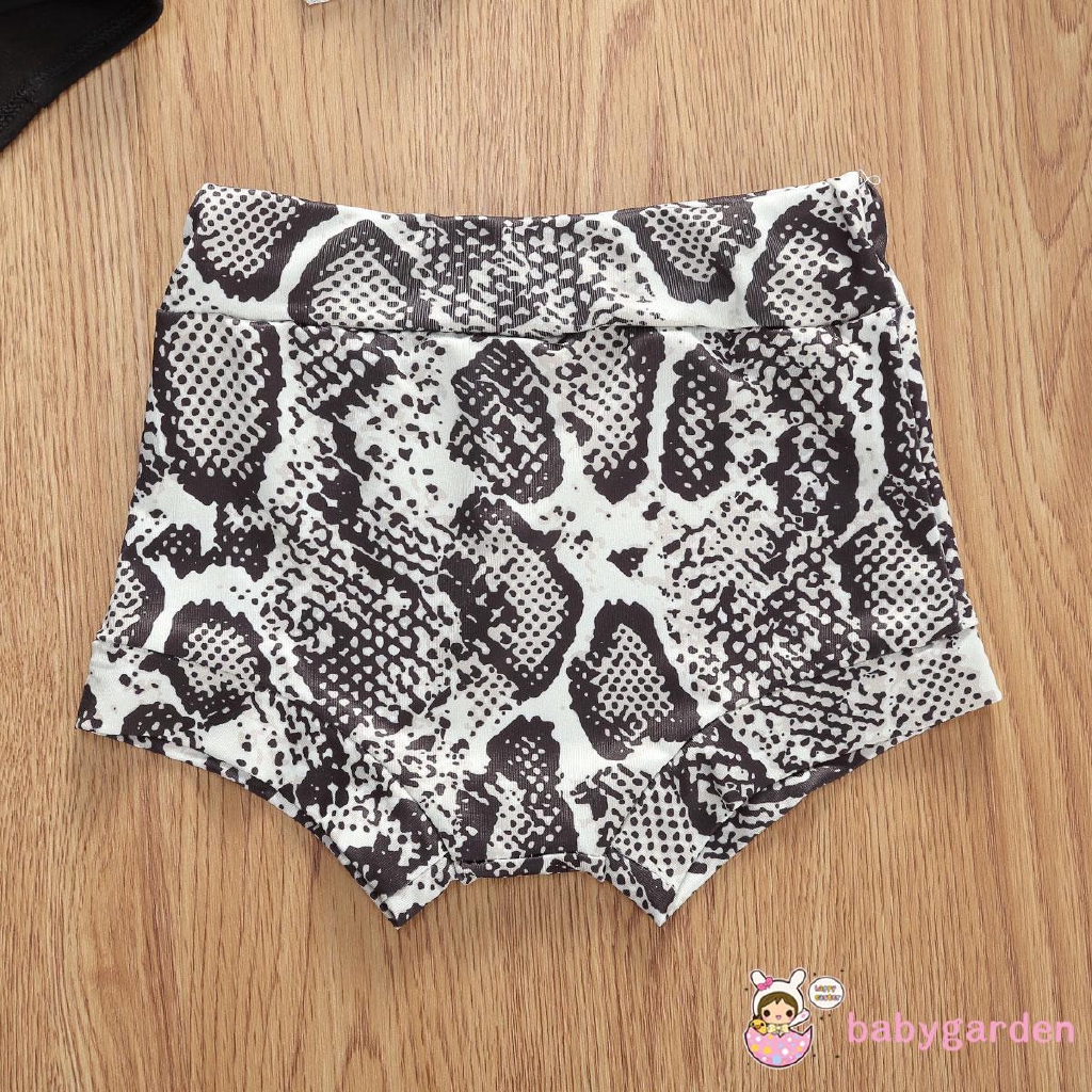 ღ♛ღBaby Girls Summer Clothes Daddy´s Mini Letter Print Bodysuit Romper + Shorts + Bow Headband 3Pcs Outfits Set