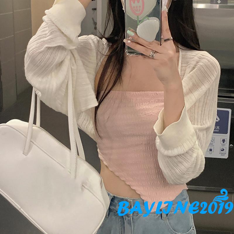 Áo Croptop Hai Dây Màu Sắc Thời Trang Cho Nữ