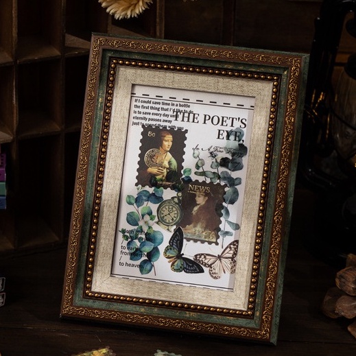 Sticker Vintage Kiểu Cổ Điển Retro Tem Dán Sổ Trang Trí Bullet journal Vintage ST35