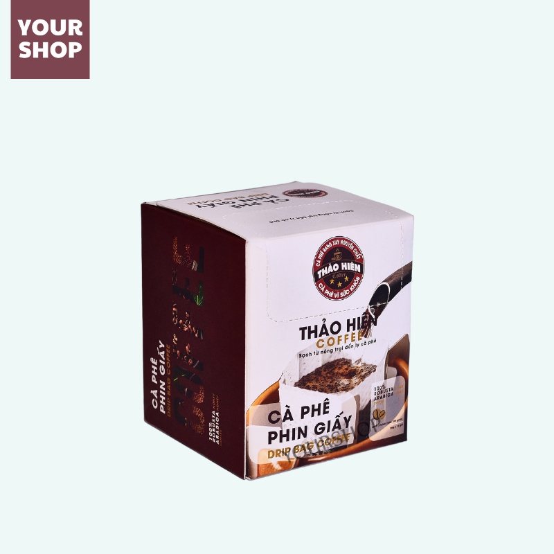 Cà phê phin giấy Thảo Hiên - Blend Robusta &amp; Arabica Cầu Đất 20g Cà phê Yourshop