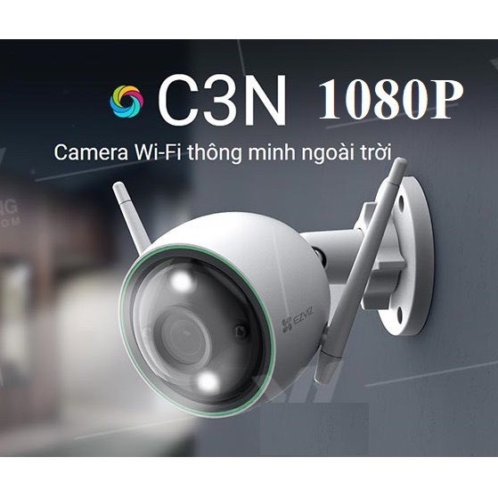 Combo Camera Wifi EZVIZ C6N 1080P (Trong nhà) + C3N 1080P (Ngoài trời) , AI , màu ban đêm - Chính hãng